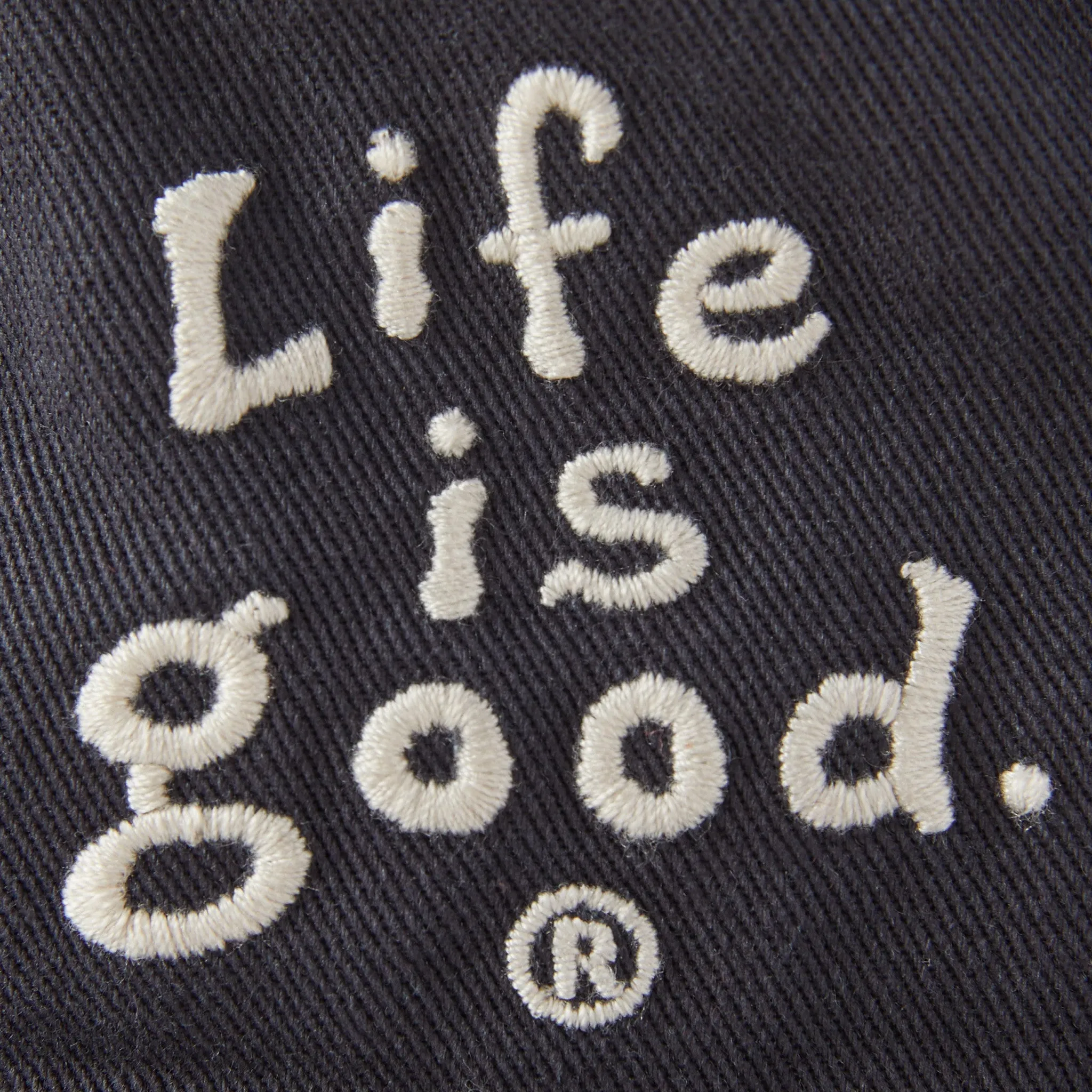 Adult Unisex LIG Vintage Wordmark Stacked Bucket Hat Life is Good