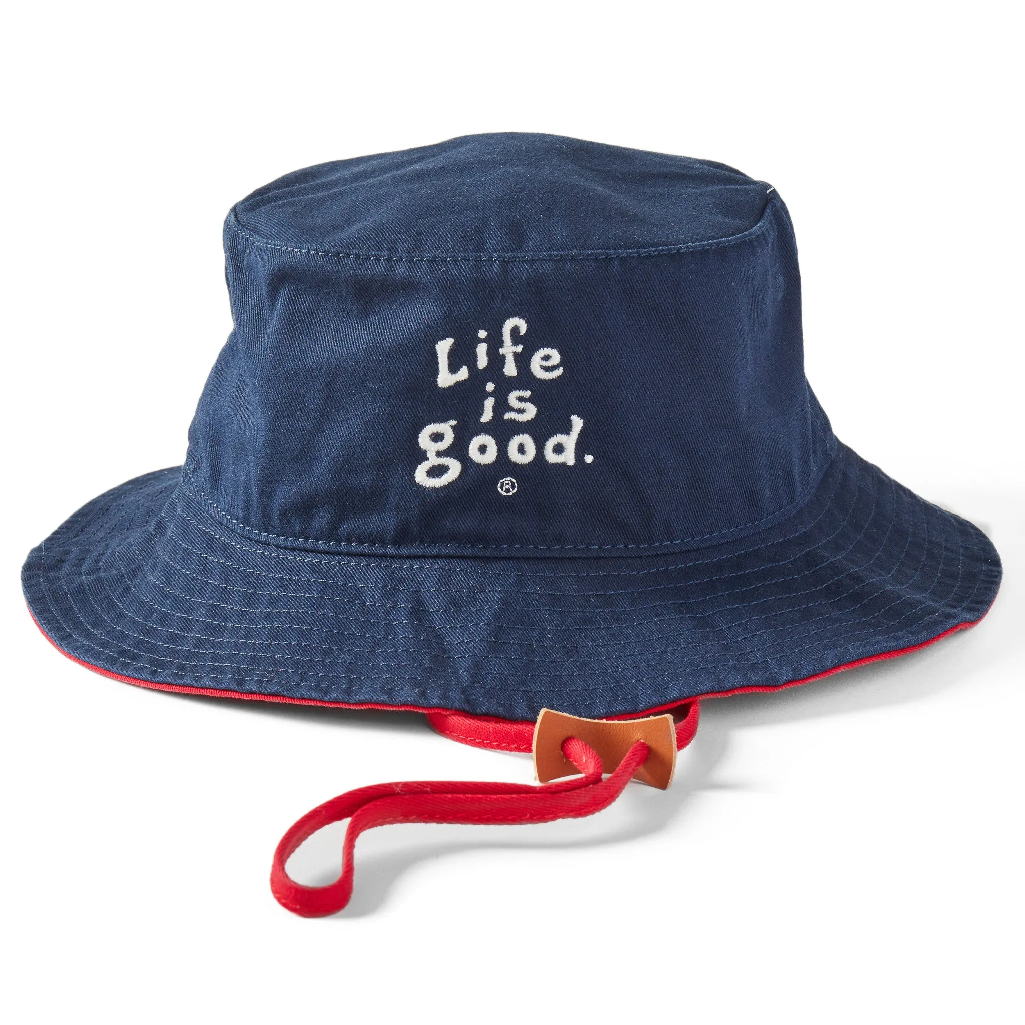 Adult Unisex LIG Vintage Wordmark Stacked Bucket Hat Life is Good