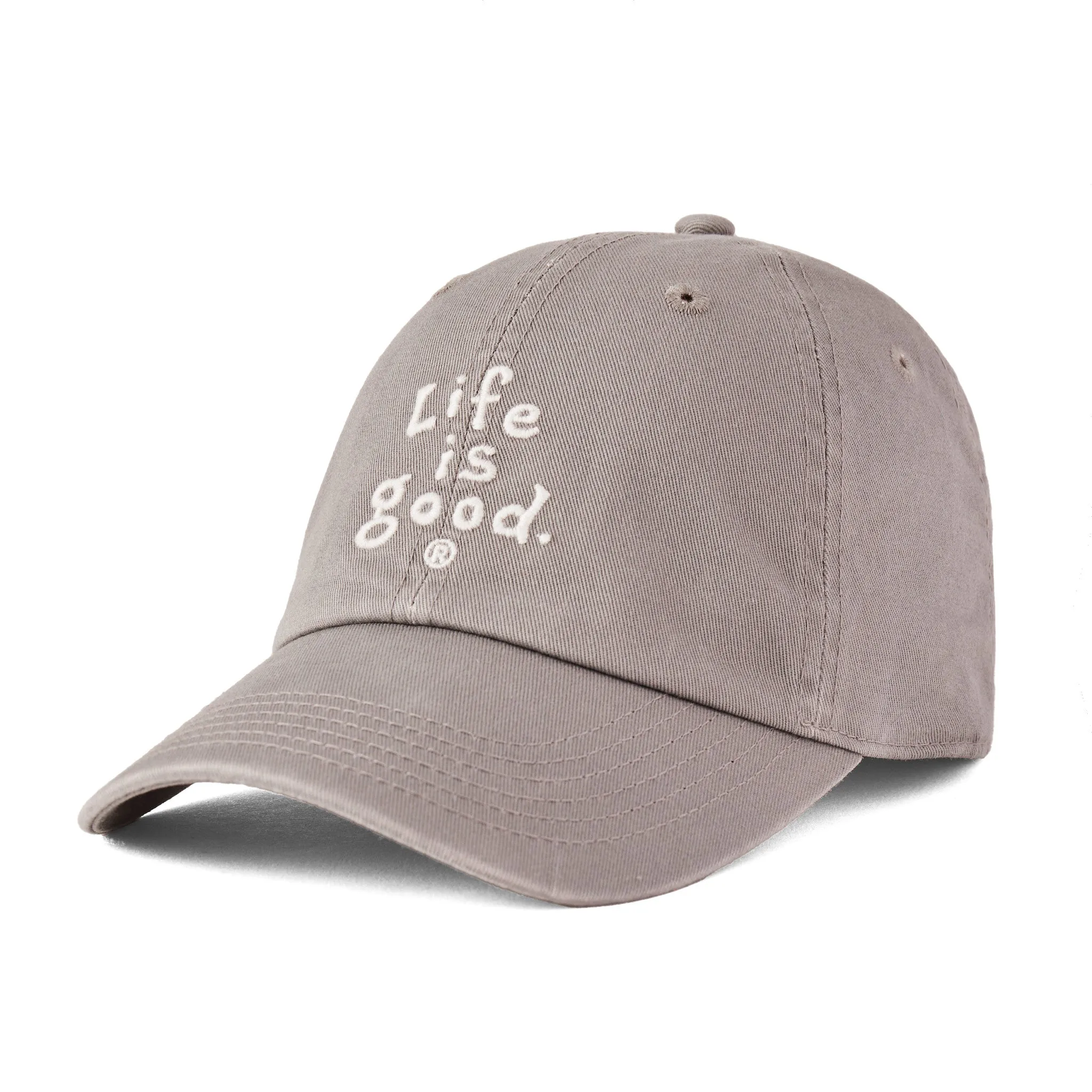 Adult Unisex LIG Vintage Wordmark Stacked Chill Cap Life is Good