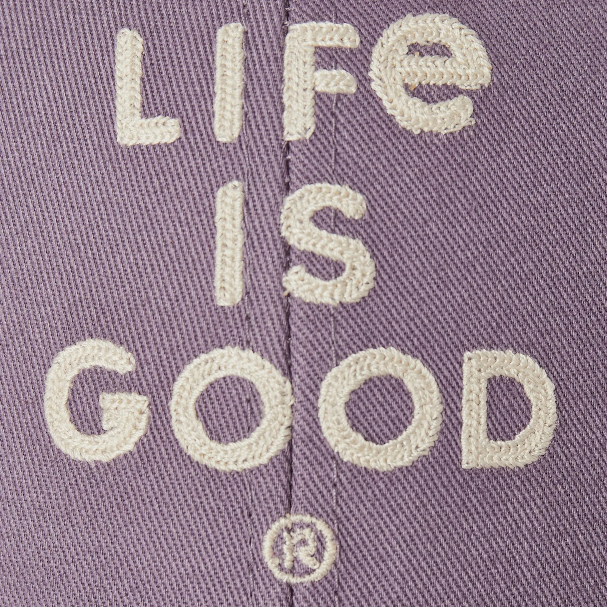 Adult Unisex LIG Wordmark Stacked Trucker Life is Good