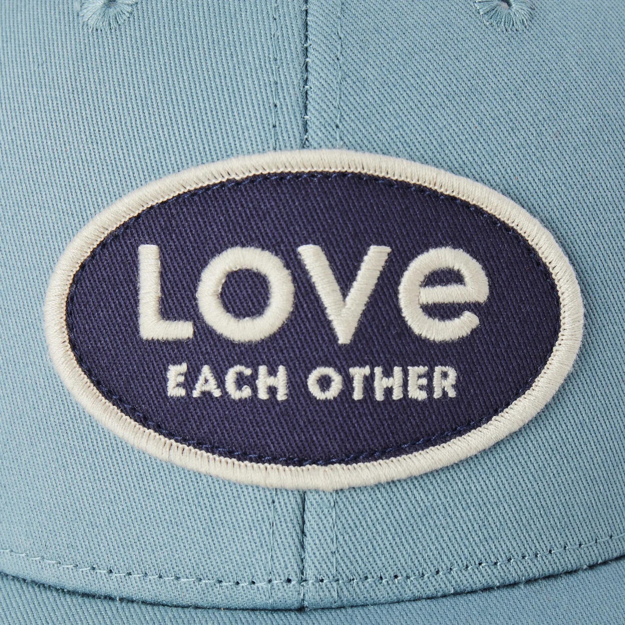 Adult Unisex Love Each Other Patch Trucker Life is Good