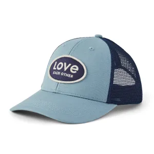 Adult Unisex Love Each Other Patch Trucker Life is Good