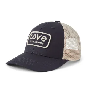 Adult Unisex Love Like A Mother Patch Trucker Life is Good