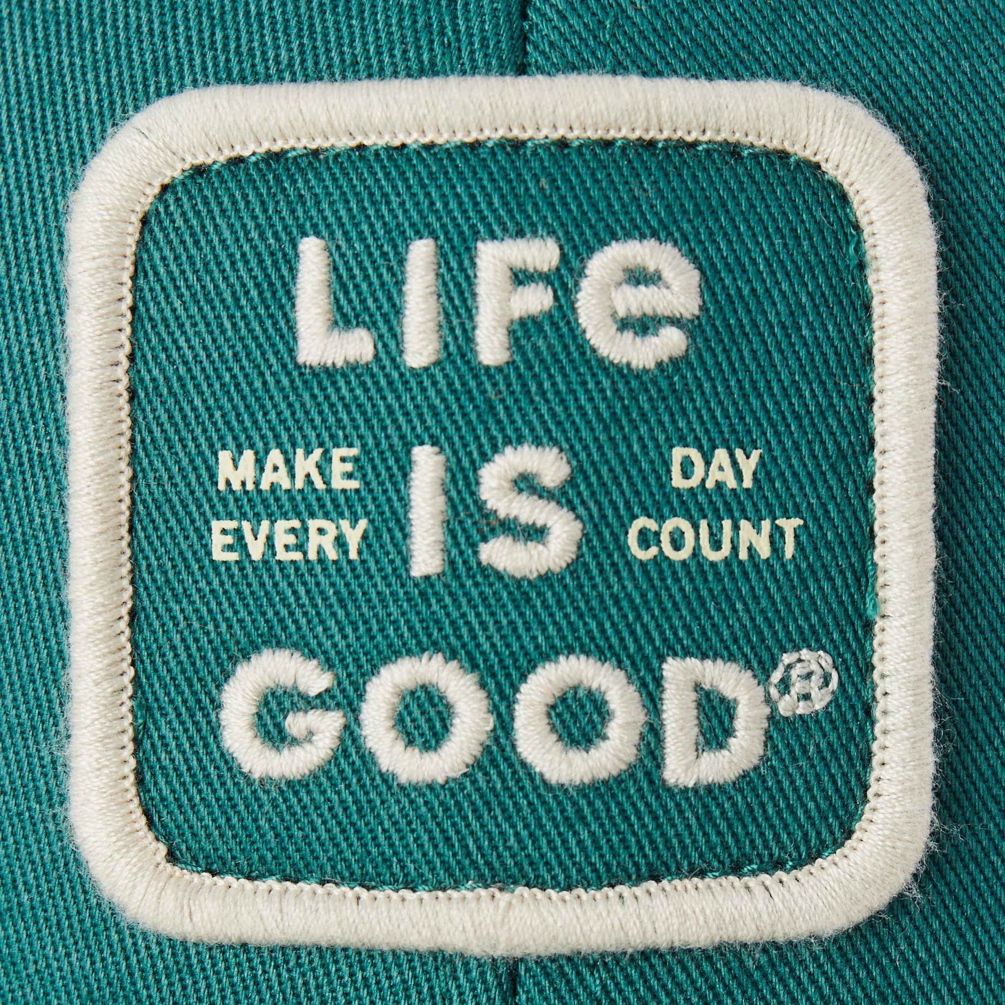 Adult Unisex Make Everyday Count Patch Trucker Life is Good