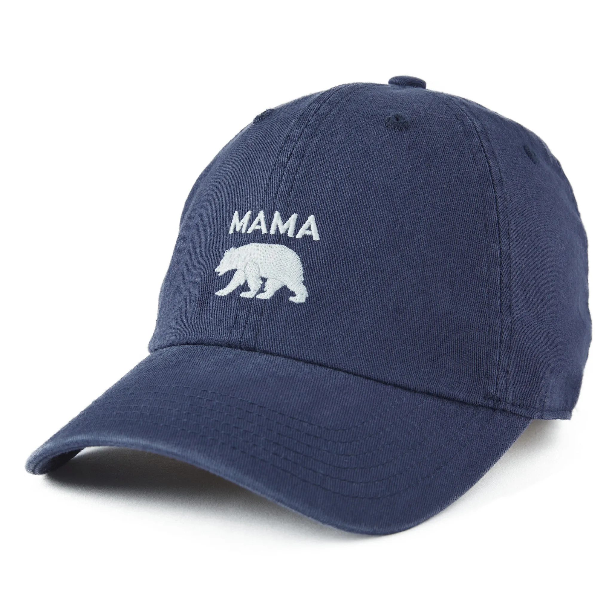 Adult Unisex Mama Bear Silhouette Chill Cap Life is Good