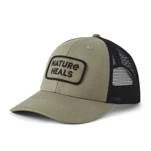 Adult Unisex Nature Heals Patch Trucker Life is Good