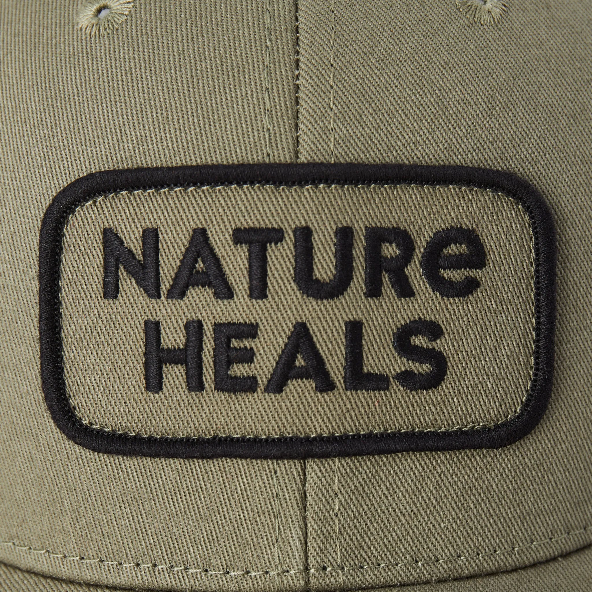 Adult Unisex Nature Heals Patch Trucker Life is Good