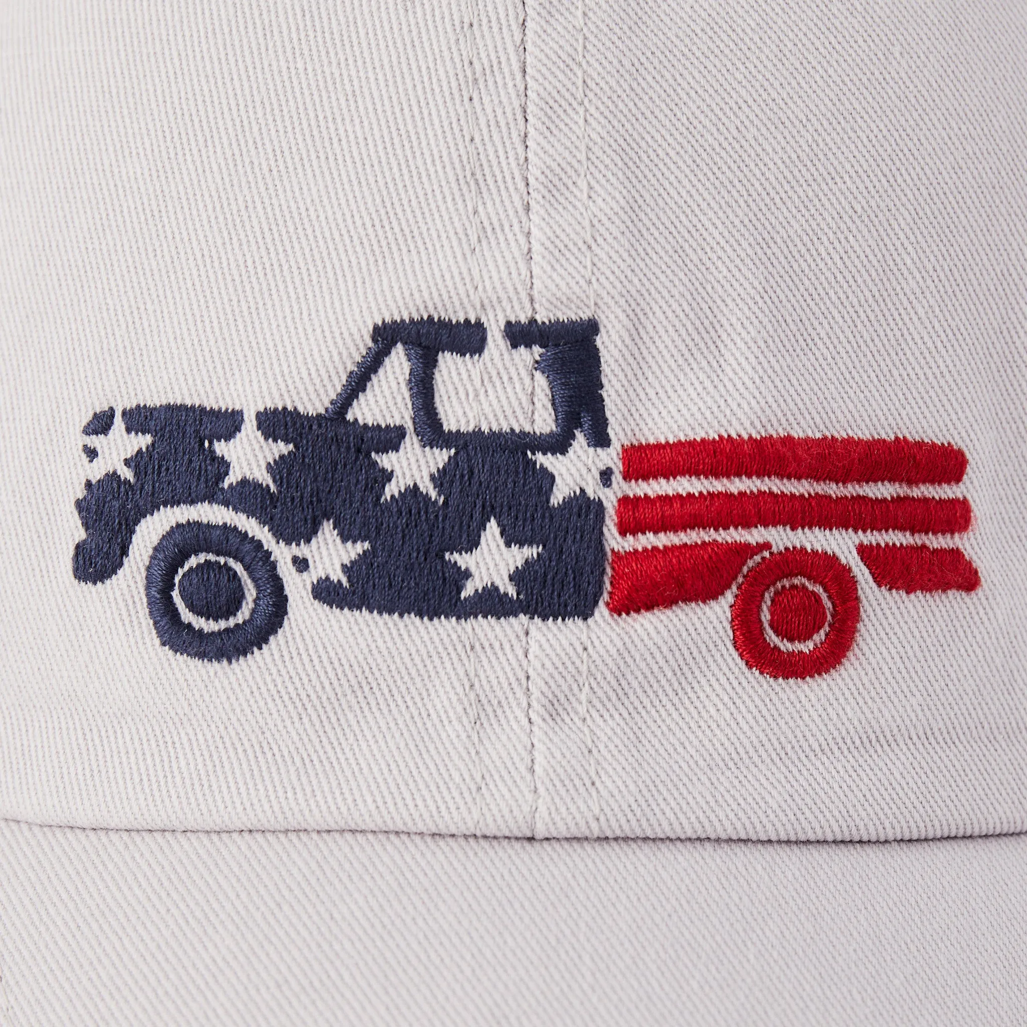 Adult Unisex Patriotic Truck Chill Cap Life is Good
