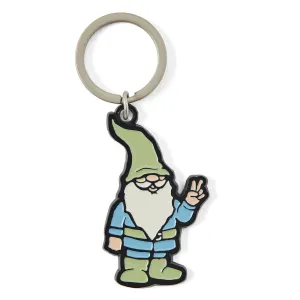 Adult Unisex  Peace Gnome Kind Keychain Life is Good