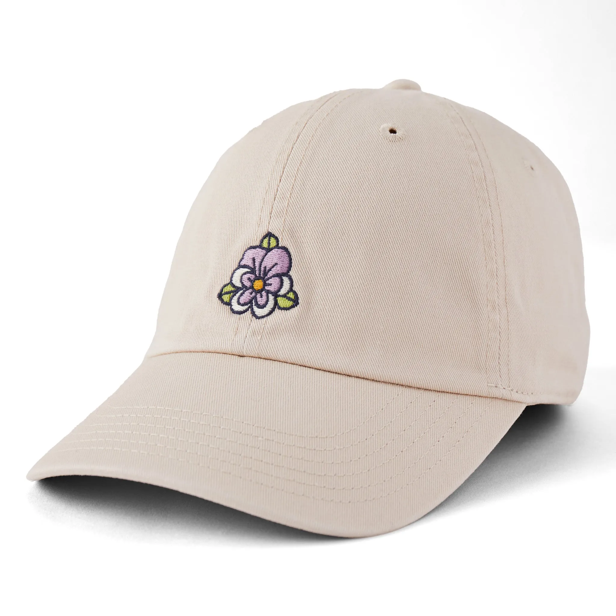 Adult Unisex Quirky Pansy Chill Cap Life is Good