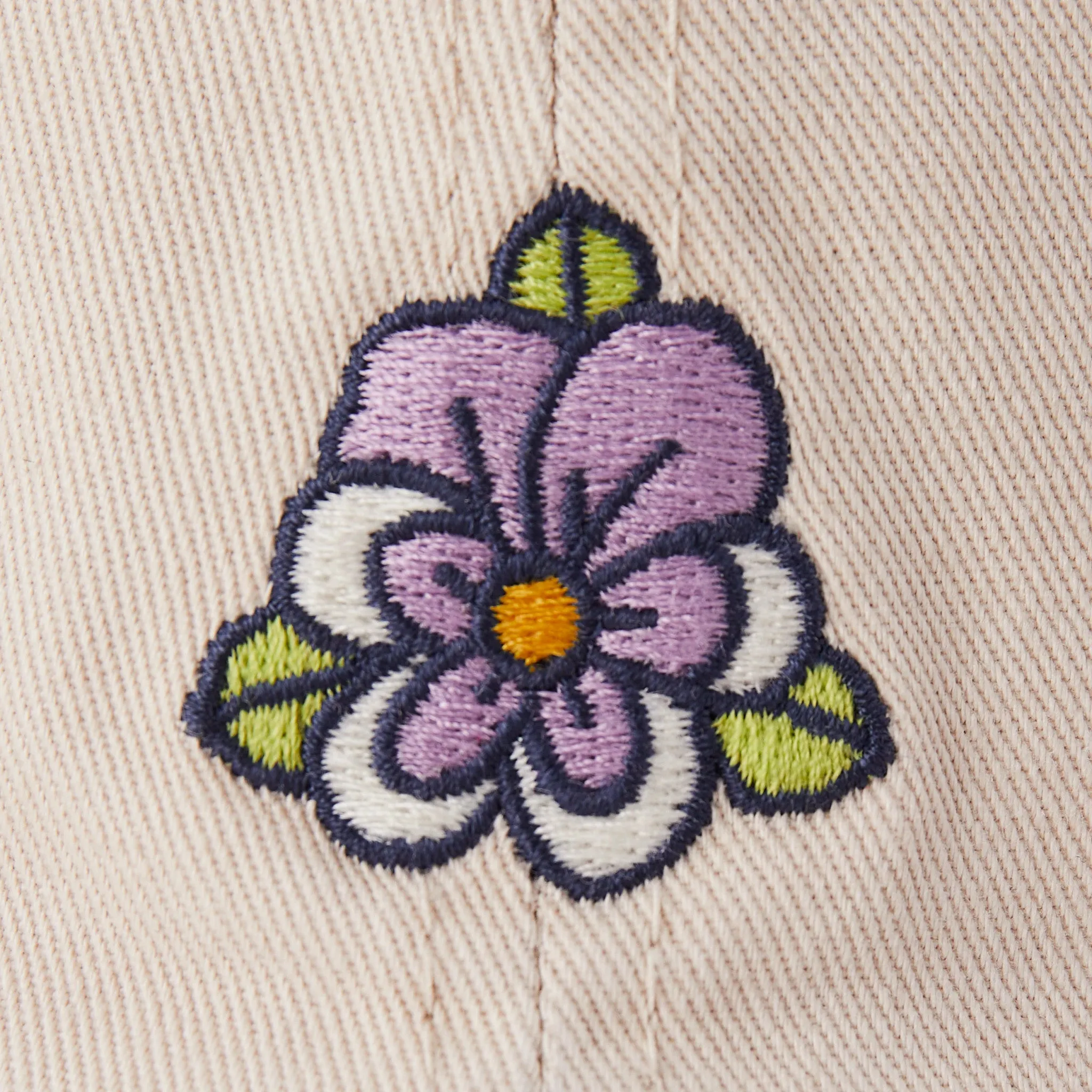 Adult Unisex Quirky Pansy Chill Cap Life is Good