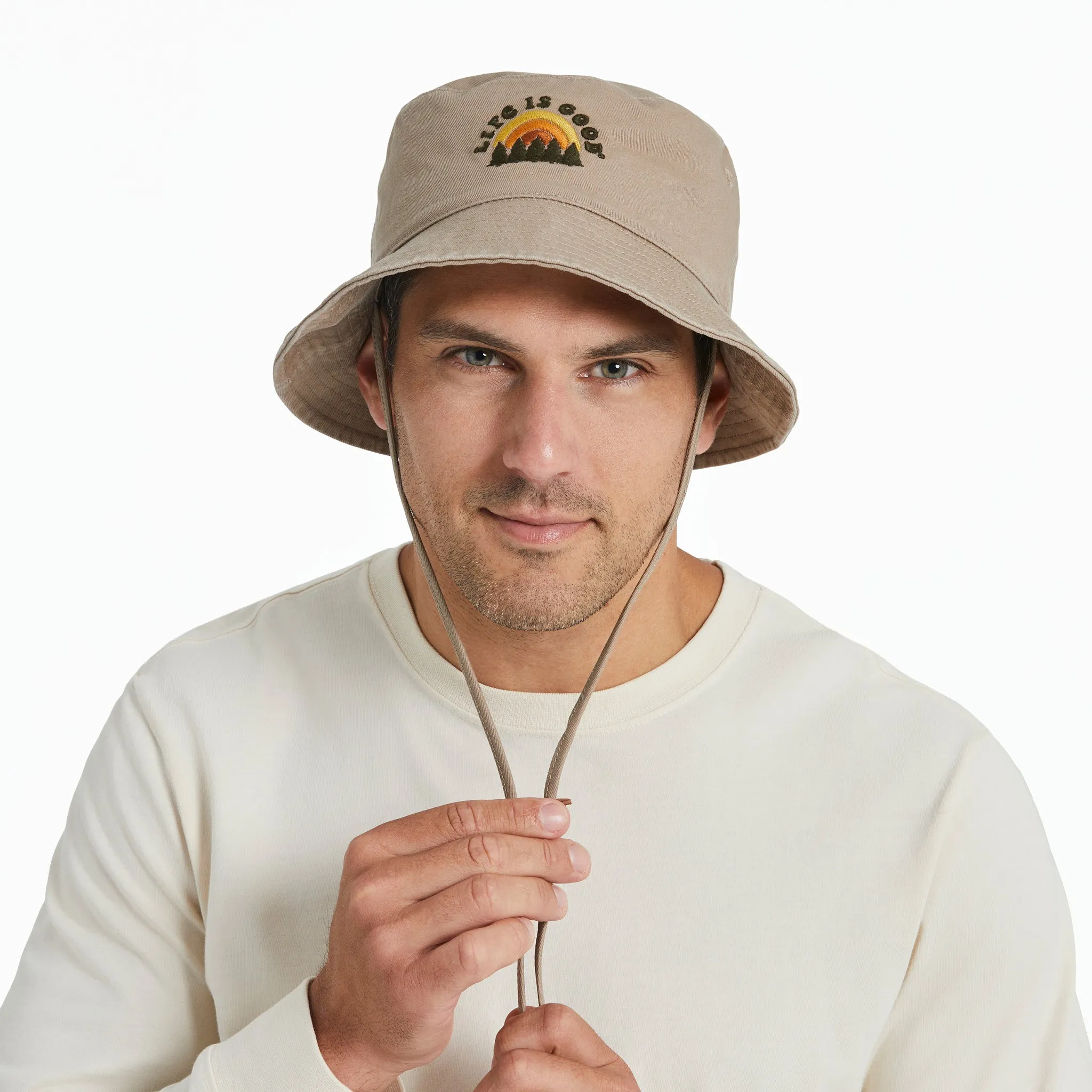 Adult Unisex Rainbow Forest Bucket Hat Life is Good