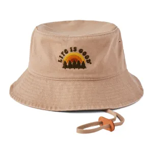 Adult Unisex Rainbow Forest Bucket Hat Life is Good