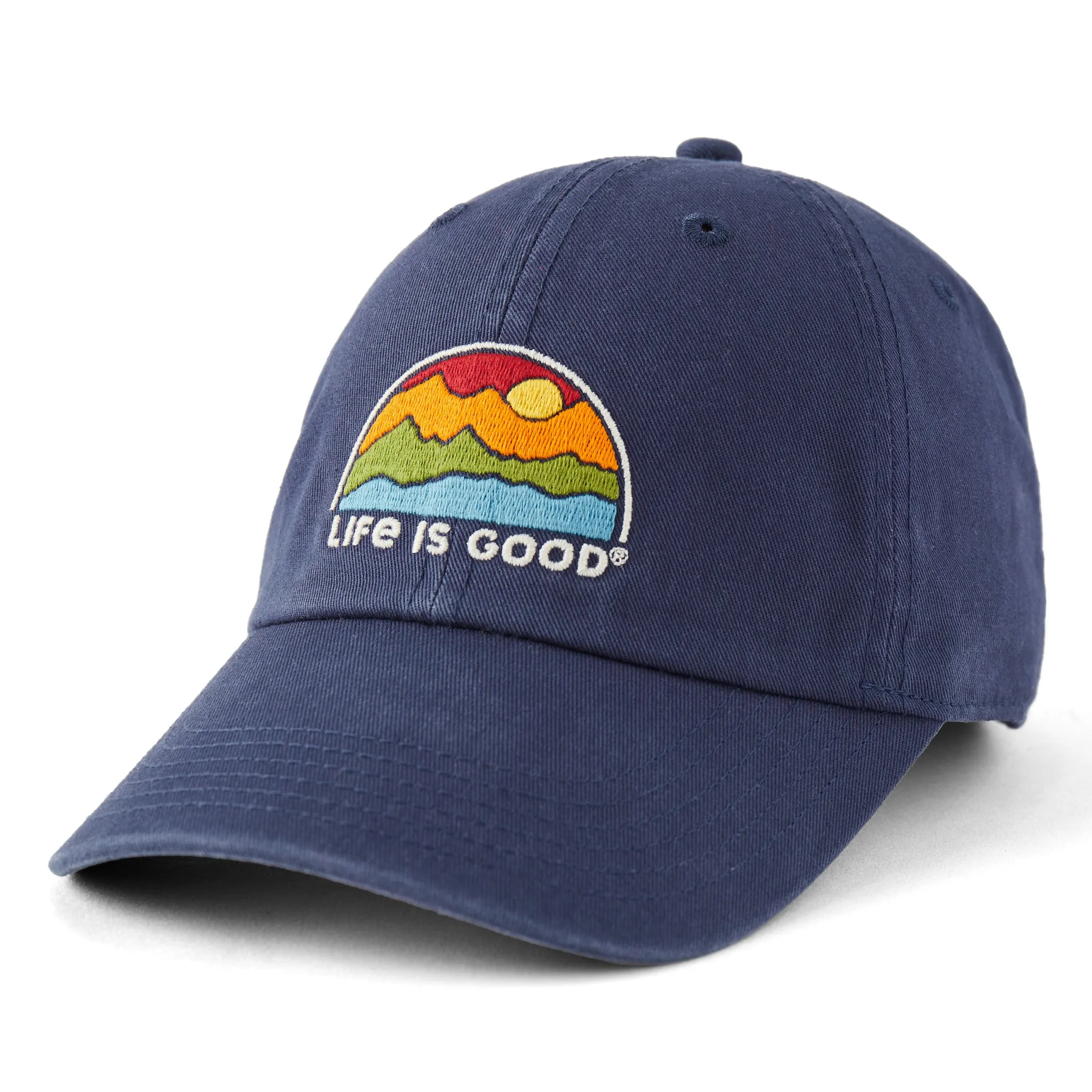 Adult Unisex Rainbow Mountains Chill Cap Life is Good
