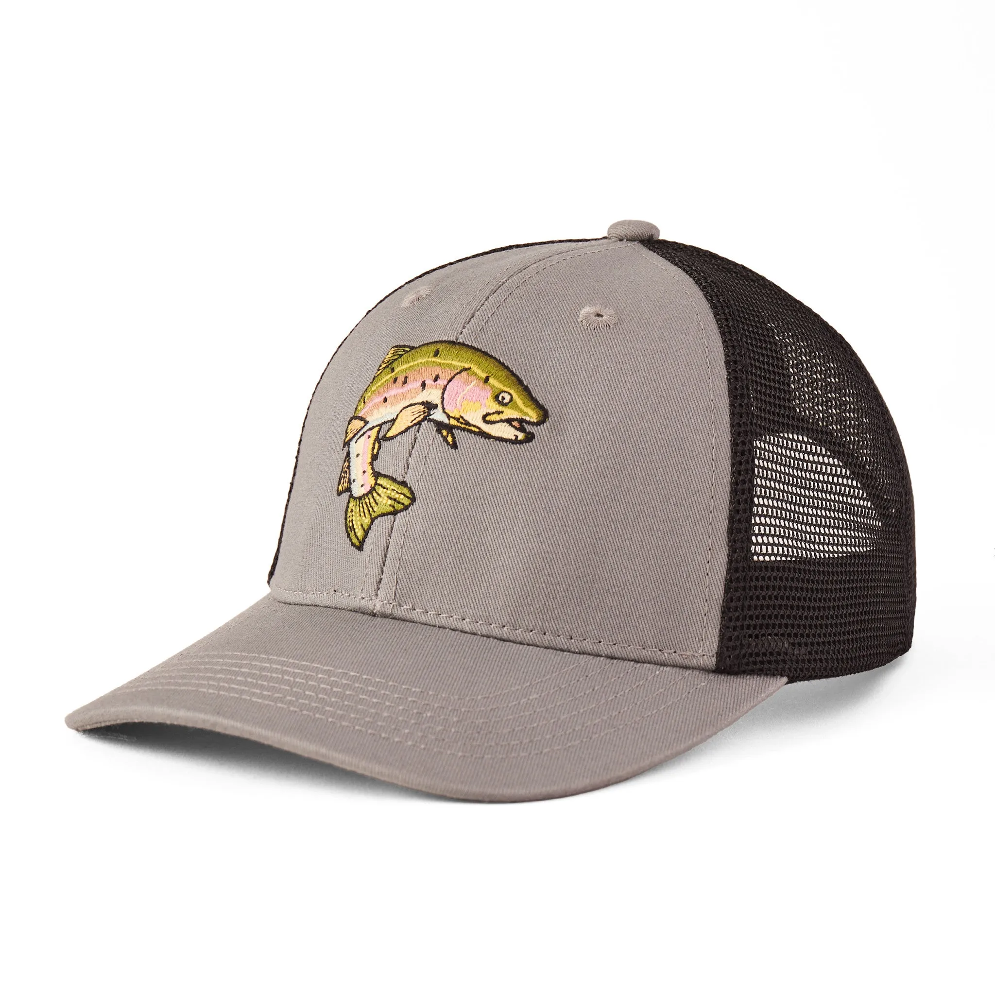 Adult Unisex Rainbow Trout Trucker Life is Good