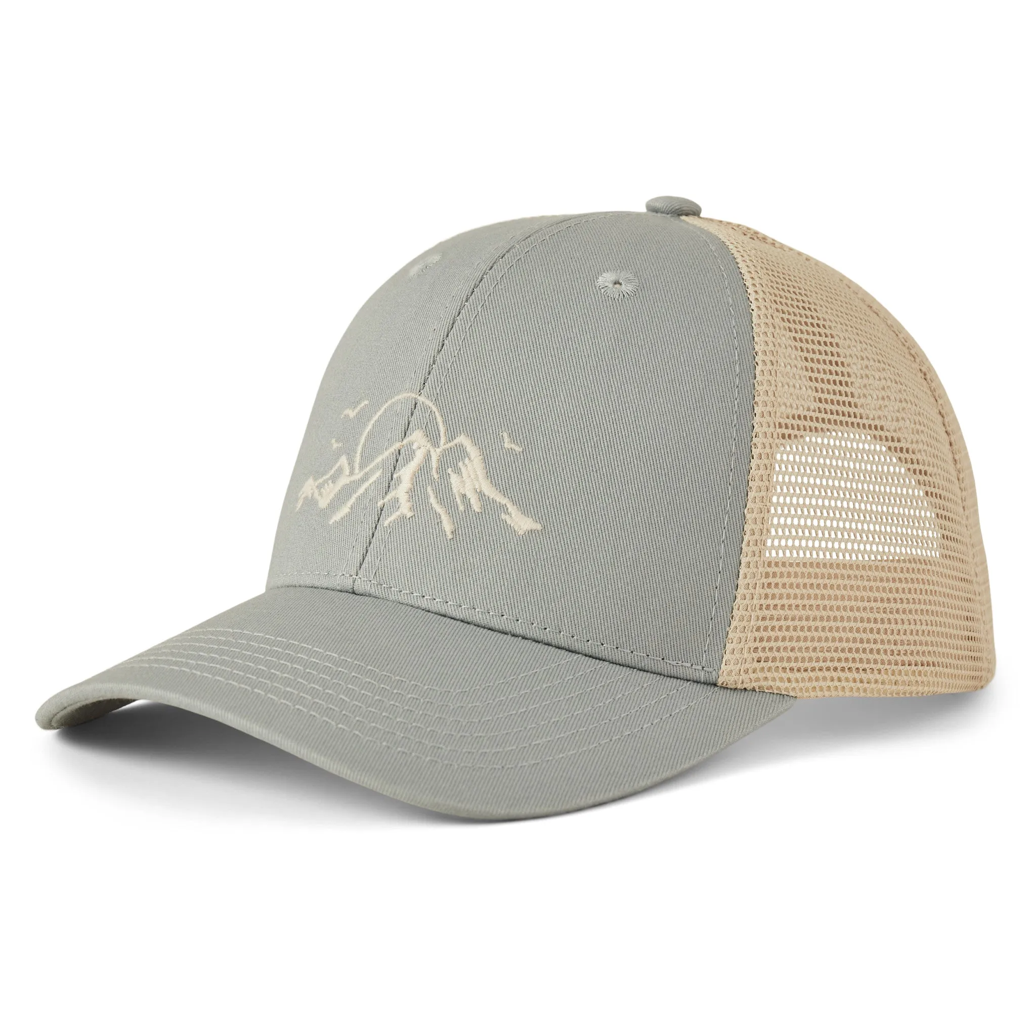 Adult Unisex Retro Mountain Range Trucker Life is Good