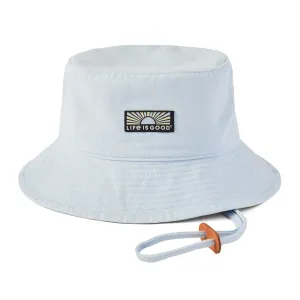 Adult Unisex Retro Sunburst Bucket Hat Life is Good