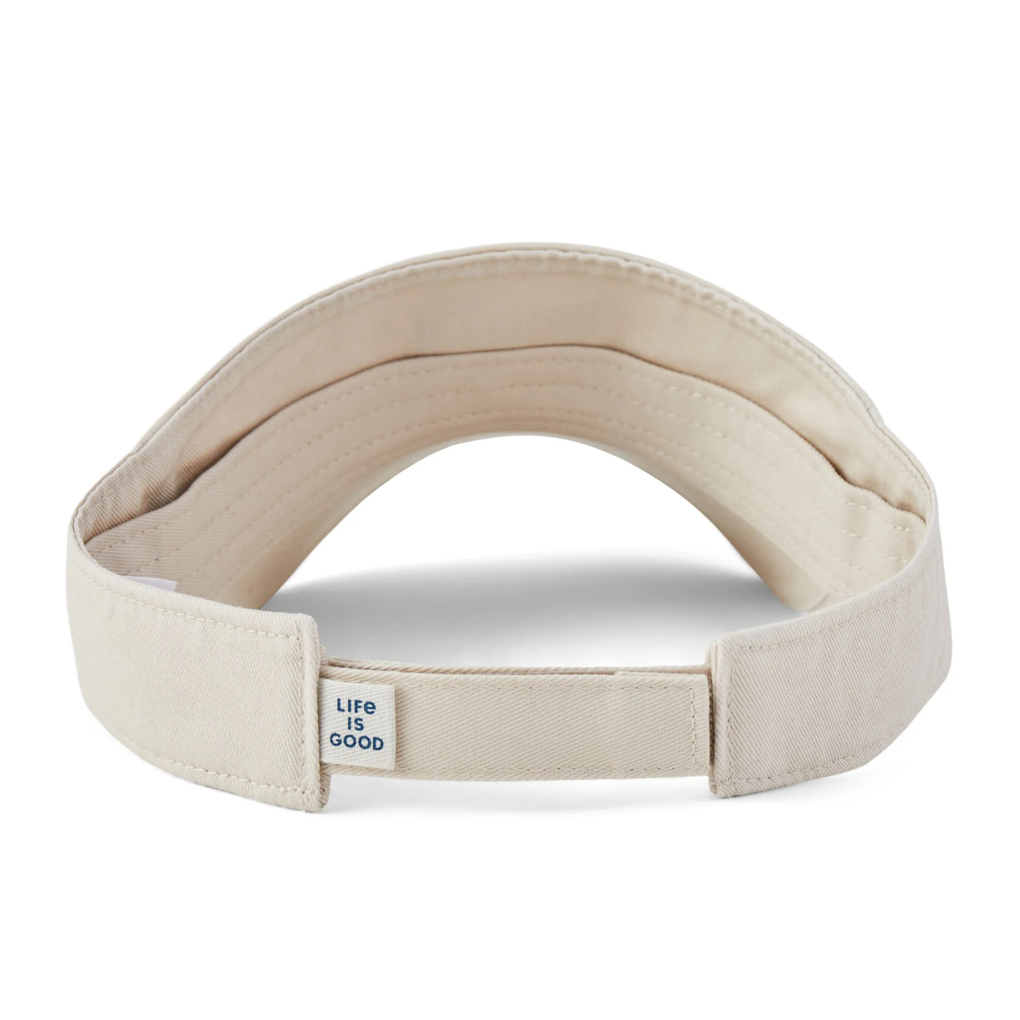 Adult Unisex Retro Sunburst Chill Cap Visor Life is Good
