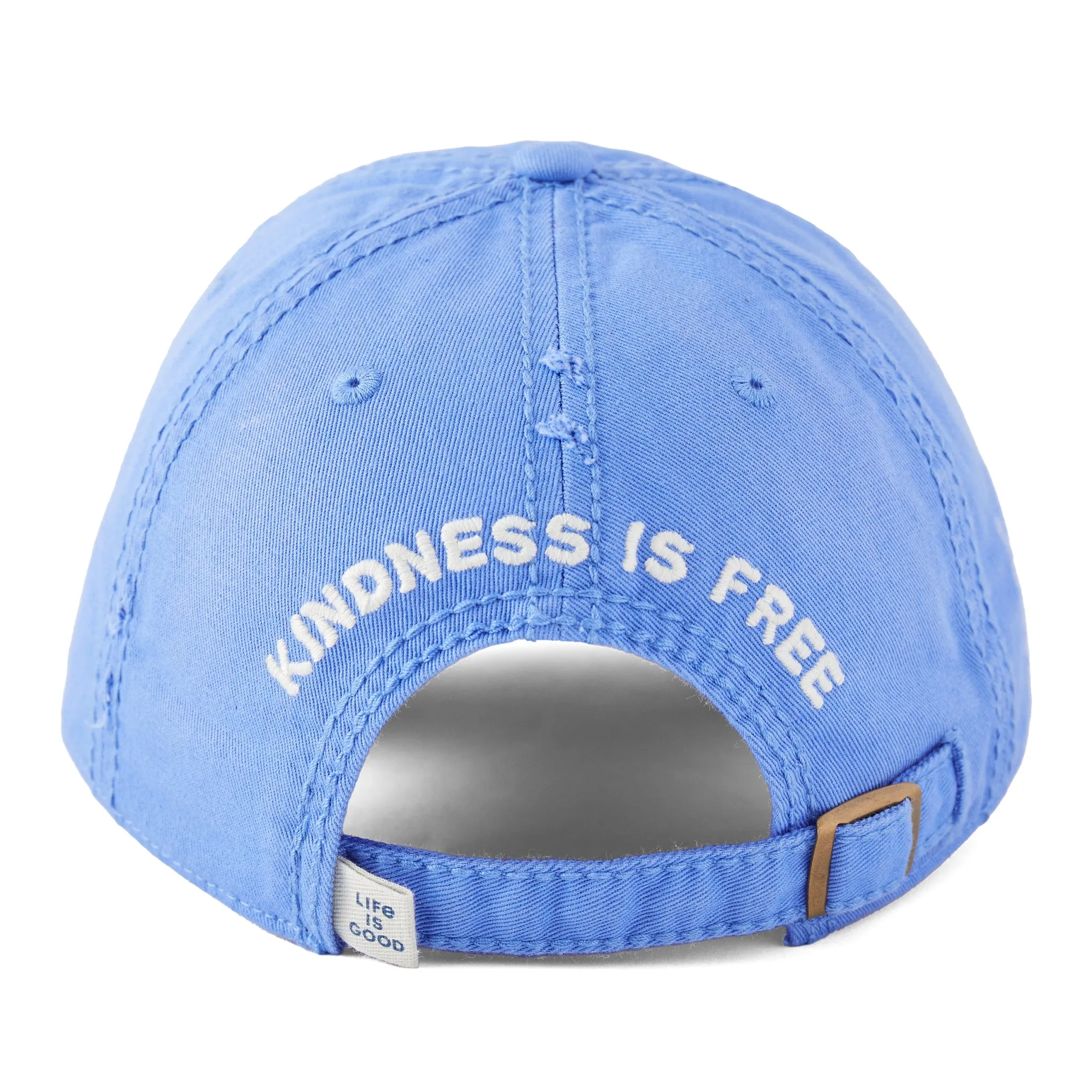 Adult Unisex Rocket Kindness is Free Sunwashed Chill Cap Life is Good