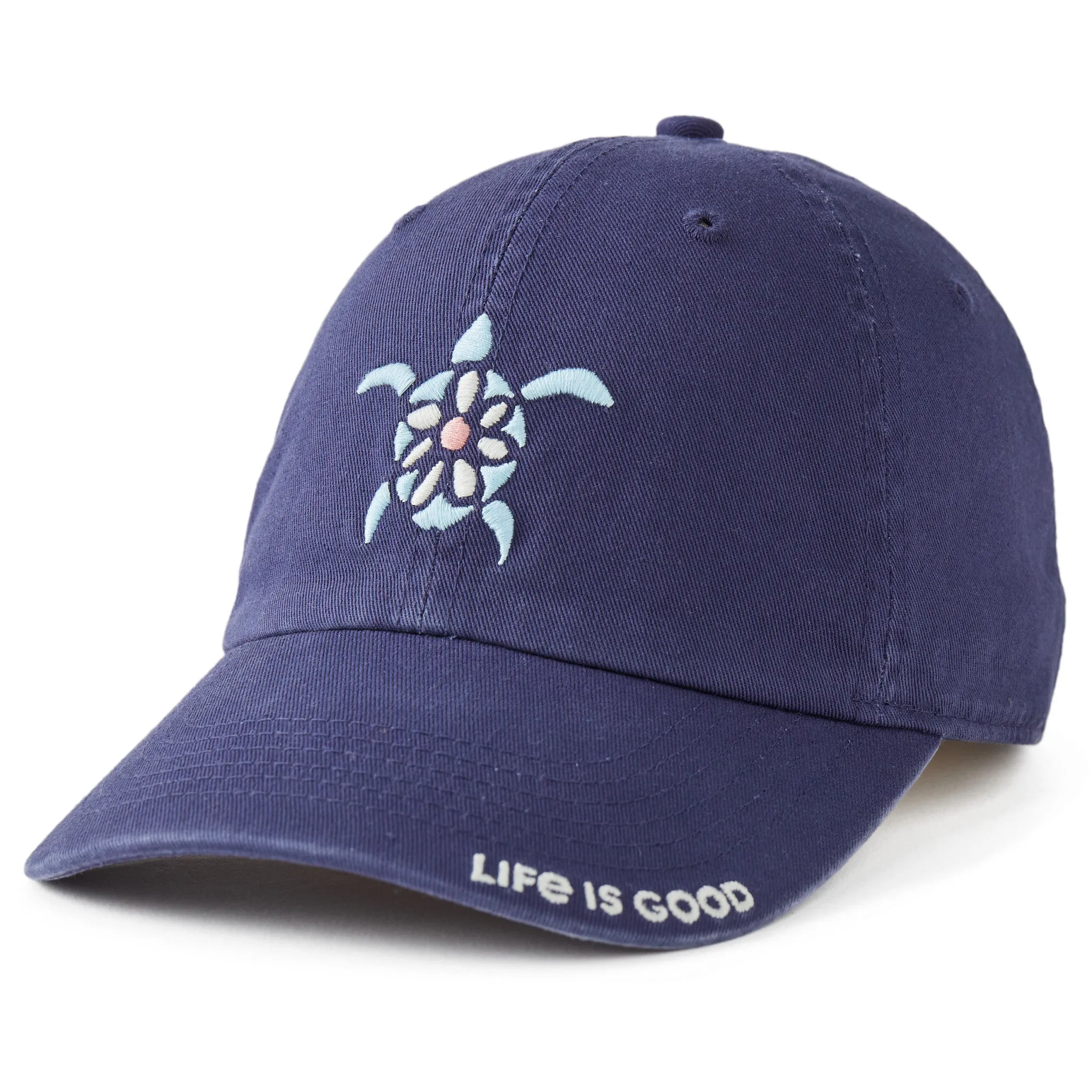 Adult Unisex Sea Turtle Daisy Chill Cap Life is Good