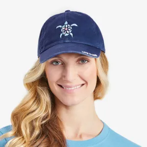 Adult Unisex Sea Turtle Daisy Chill Cap Life is Good