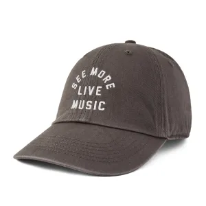 Adult Unisex See More Live Music Branded Chill Cap Life is Good