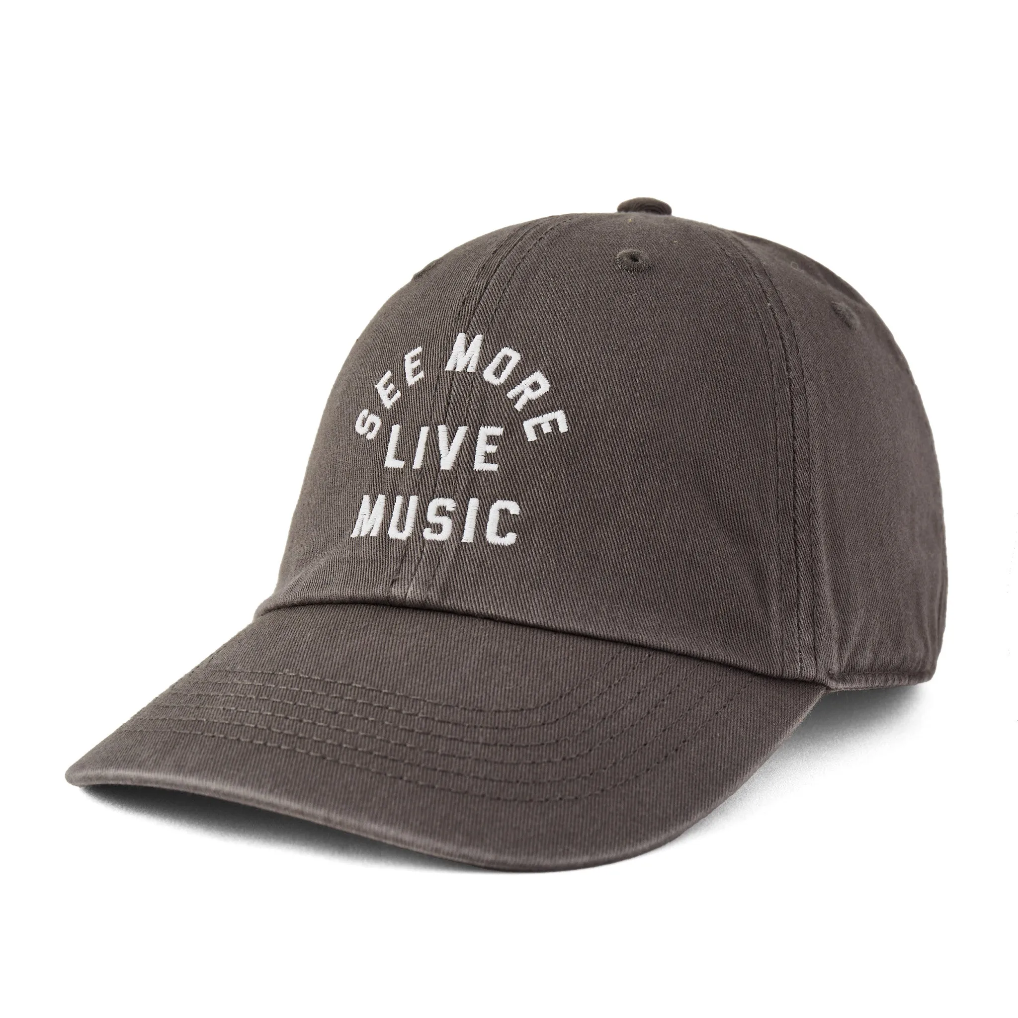 Adult Unisex See More Live Music Branded Chill Cap Life is Good