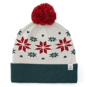 Adult Unisex Snowflake Pattern So Chill Beanie Life is Good