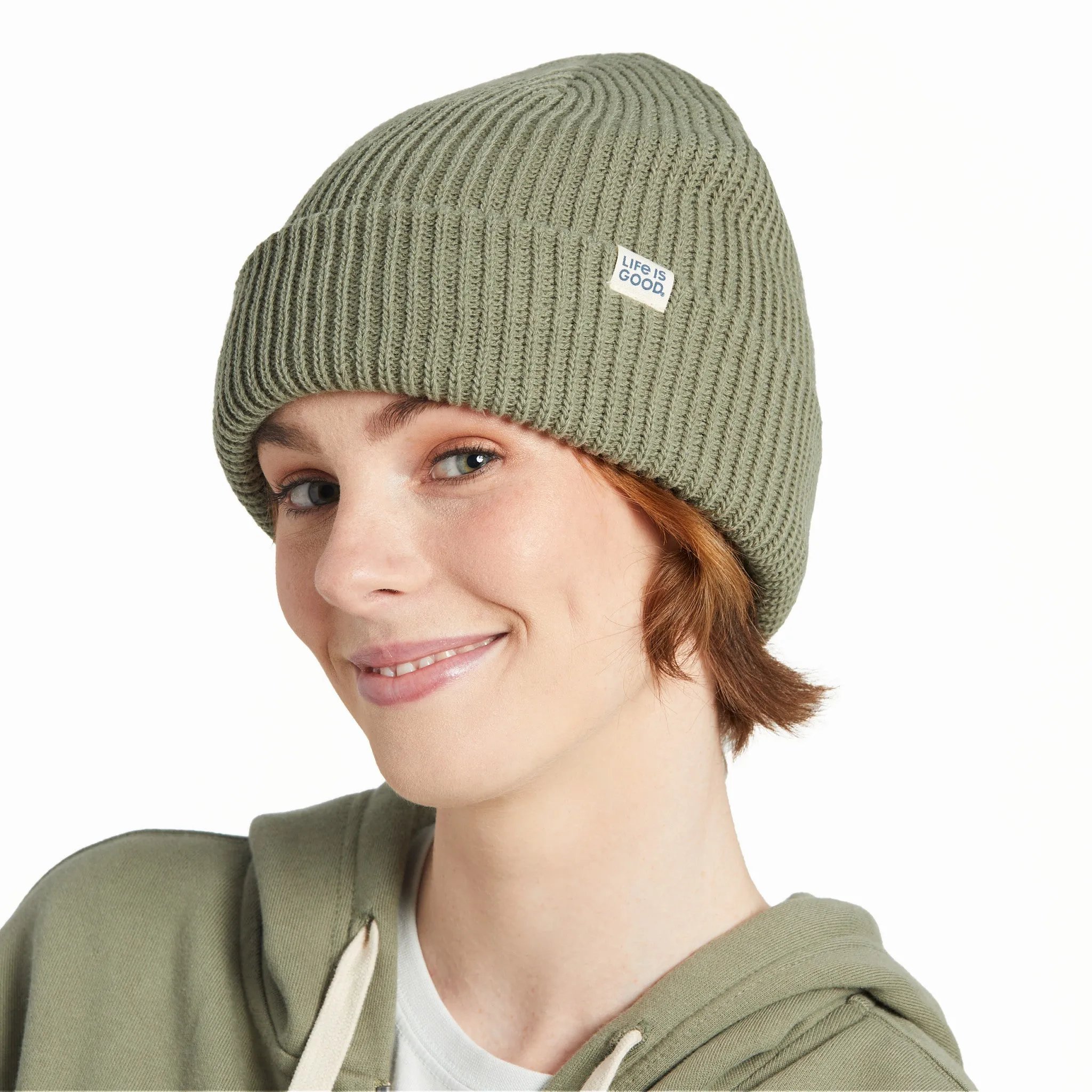 Adult Unisex Solid Mariner Beanie Life is Good