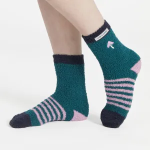 Adult Unisex Spruce Green  Snuggle Sock Life is Good
