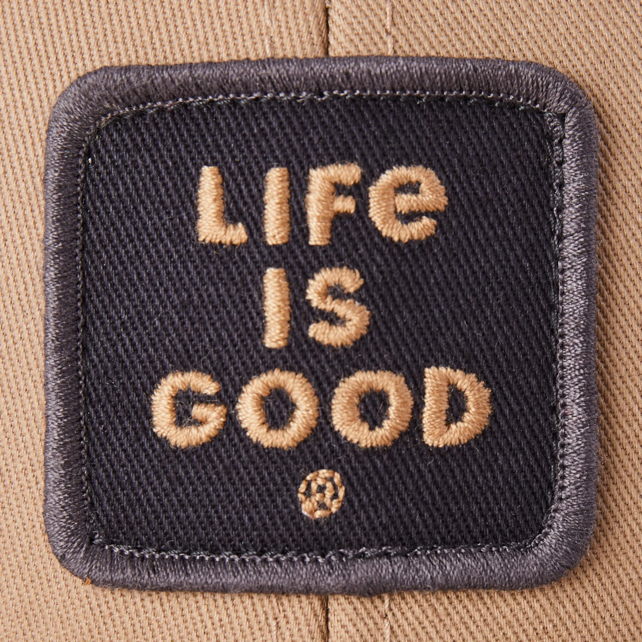 Adult Unisex Square LIG Patch Trucker Life is Good