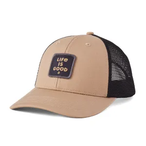 Adult Unisex Square LIG Patch Trucker Life is Good