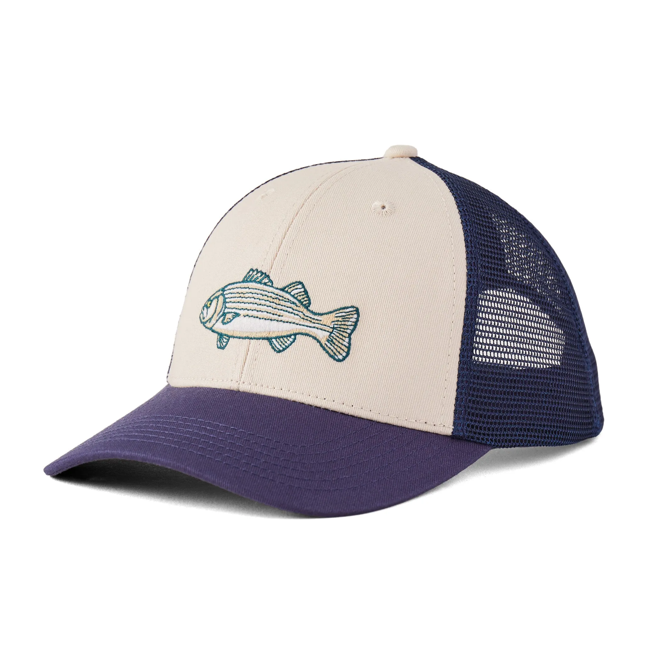 Adult Unisex Striped Bass Trucker Life is Good