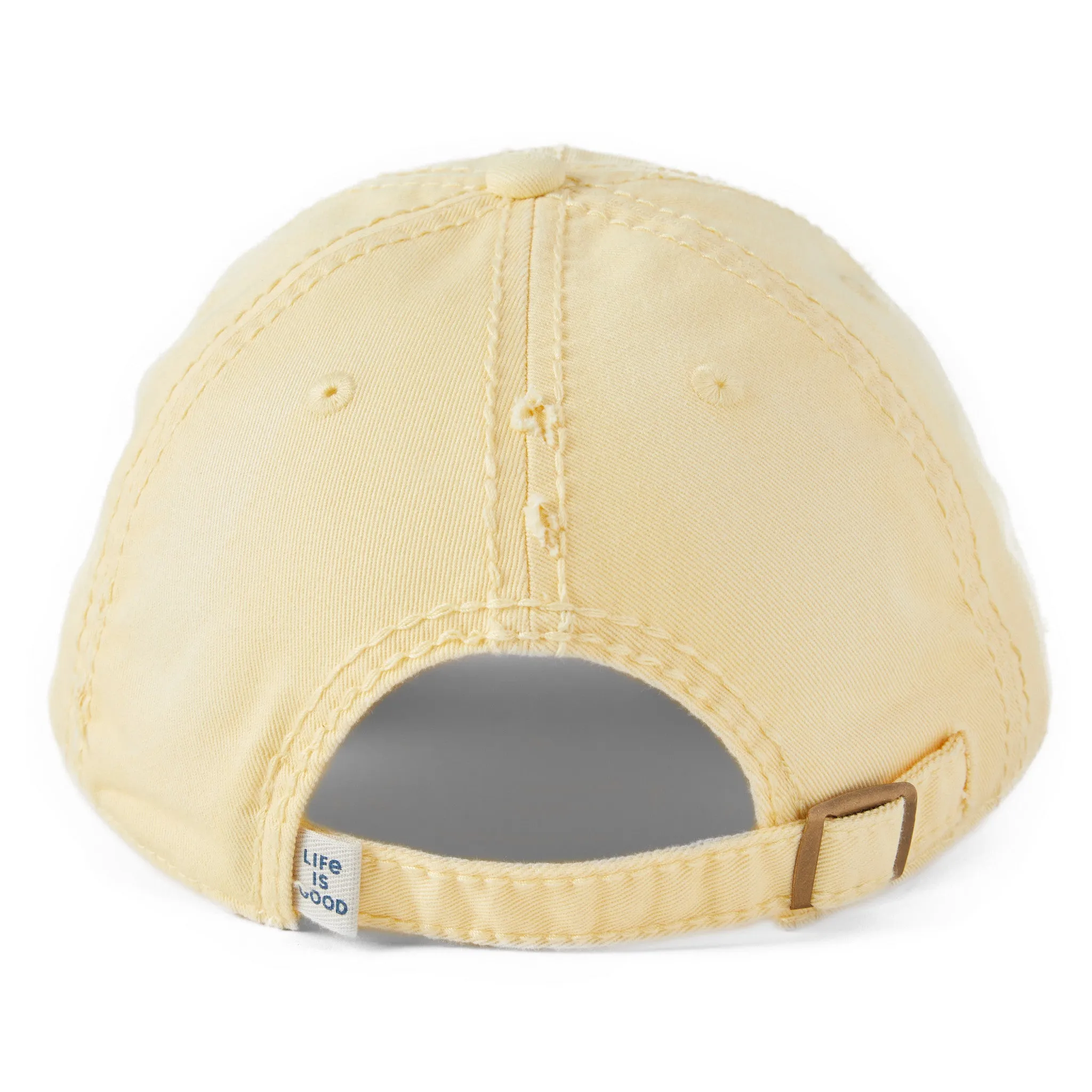Adult Unisex Sunrise Surf Heart Sunwashed Chill Cap Life is Good