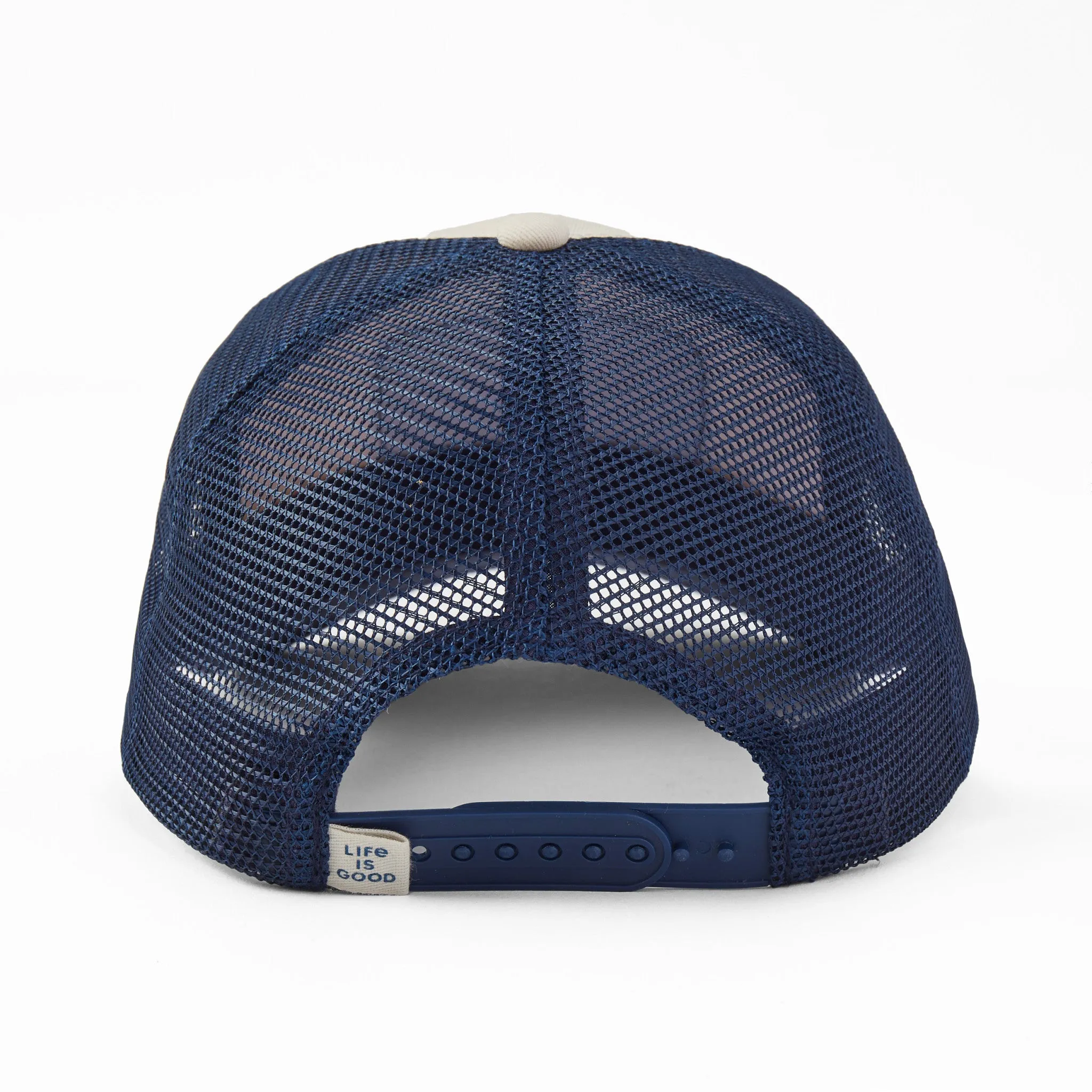 Adult Unisex Sunrise Water Stripe Trucker Life is Good