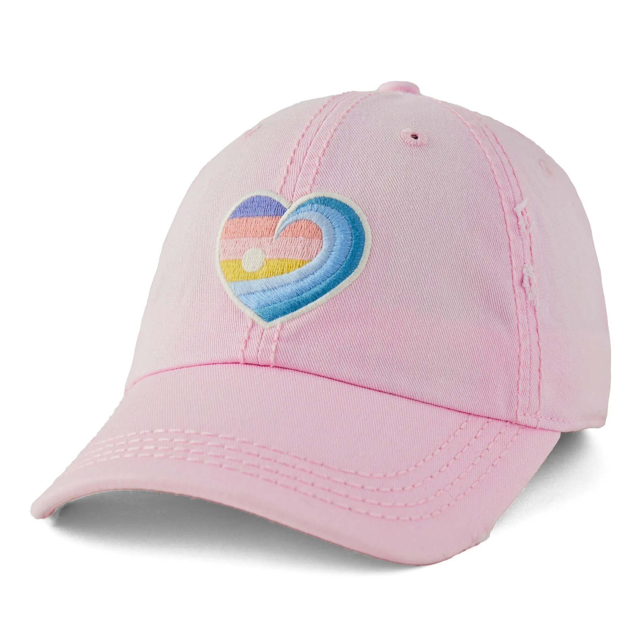 Adult Unisex Sunrise Wave Heart Sunwashed Chill Cap Life is Good