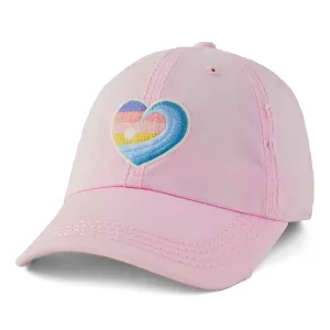 Adult Unisex Sunrise Wave Heart Sunwashed Chill Cap Life is Good