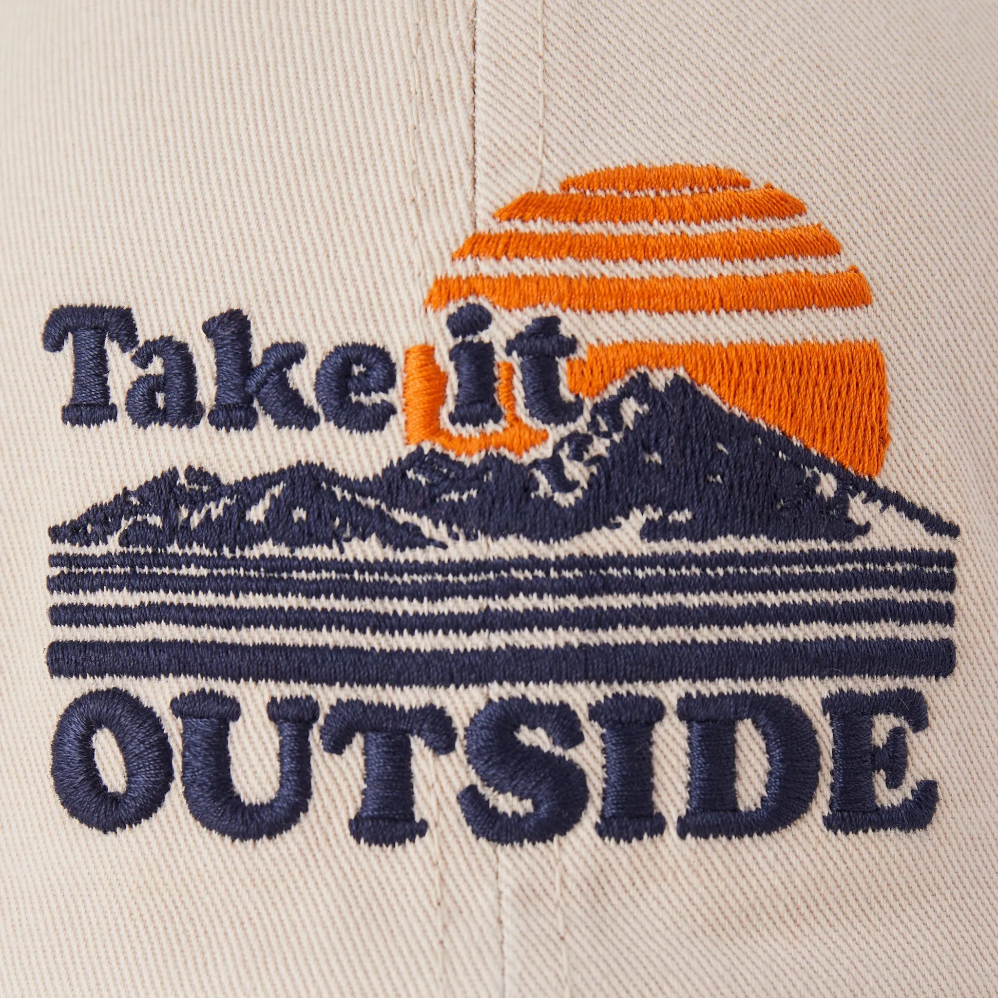 Adult Unisex Take It Outside Retro Chill Cap Life is Good