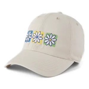 Adult Unisex Three Boxed Daisies Chill Cap Life is Good