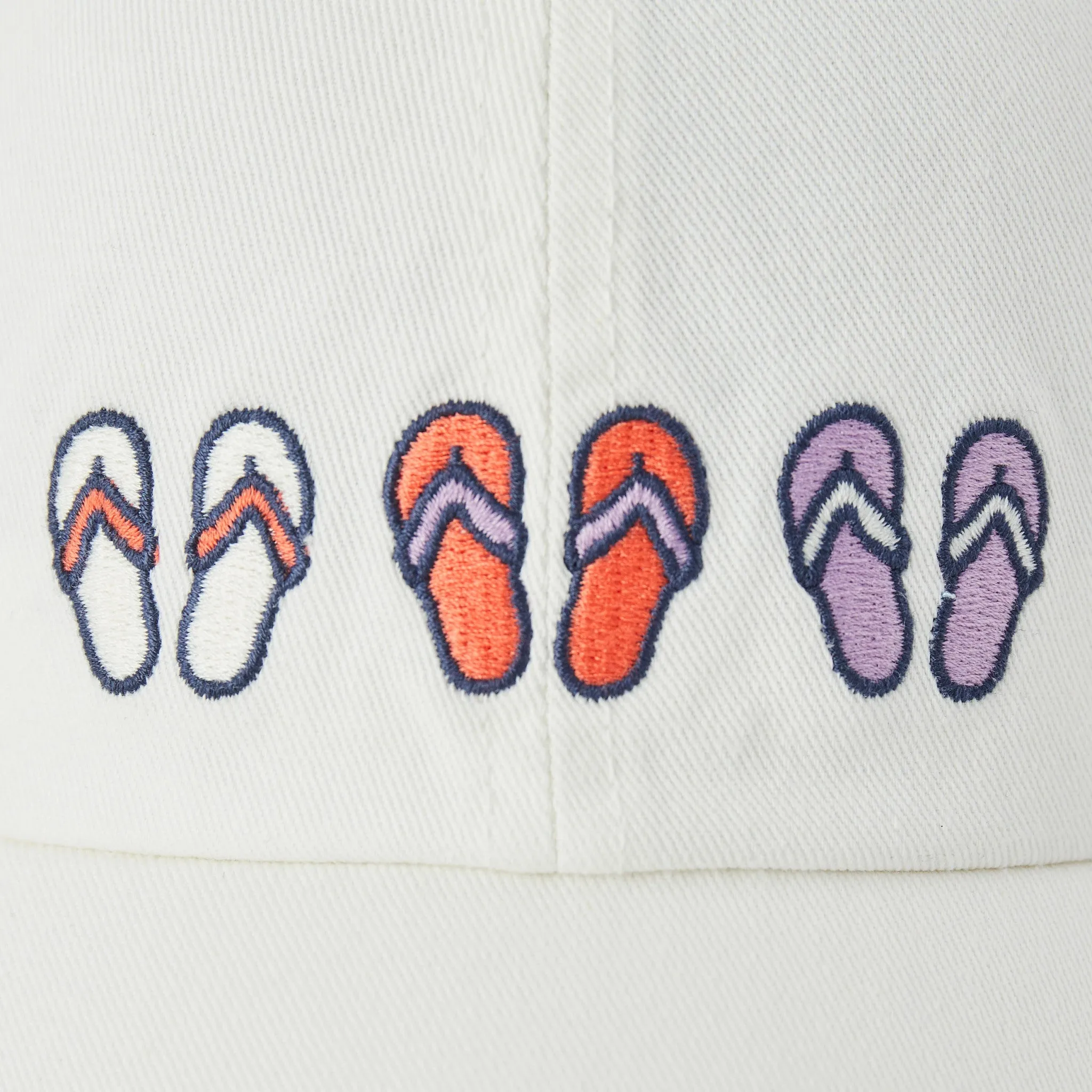 Adult Unisex Three Flip Flops Chill Cap Life is Good
