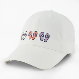 Adult Unisex Three Flip Flops Chill Cap Life is Good