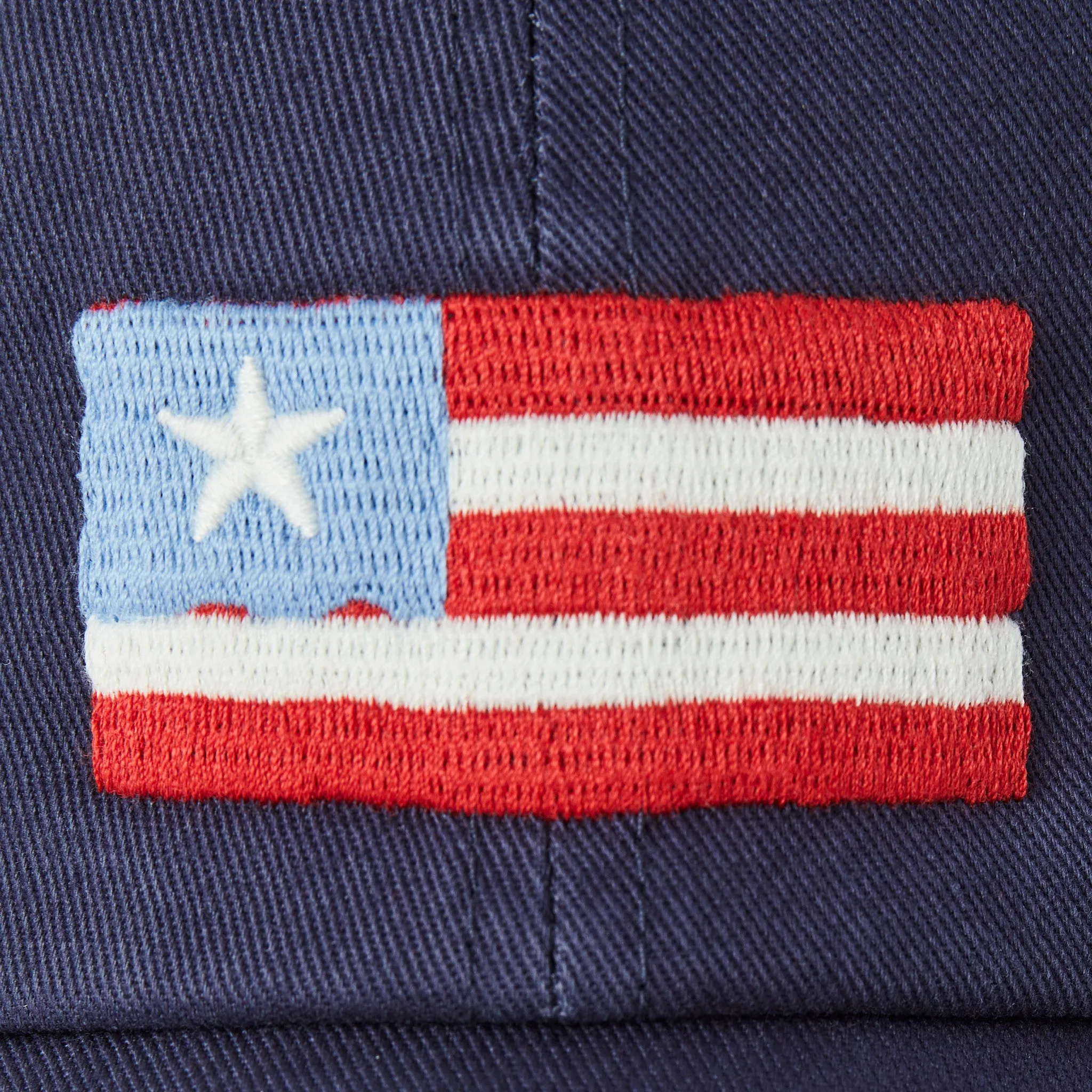 Adult Unisex Three Stripe Flag Chill Cap Life is Good