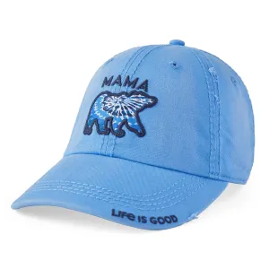 Adult Unisex Tie Dye Mama Bear Sunwashed Chill Cap Life is Good