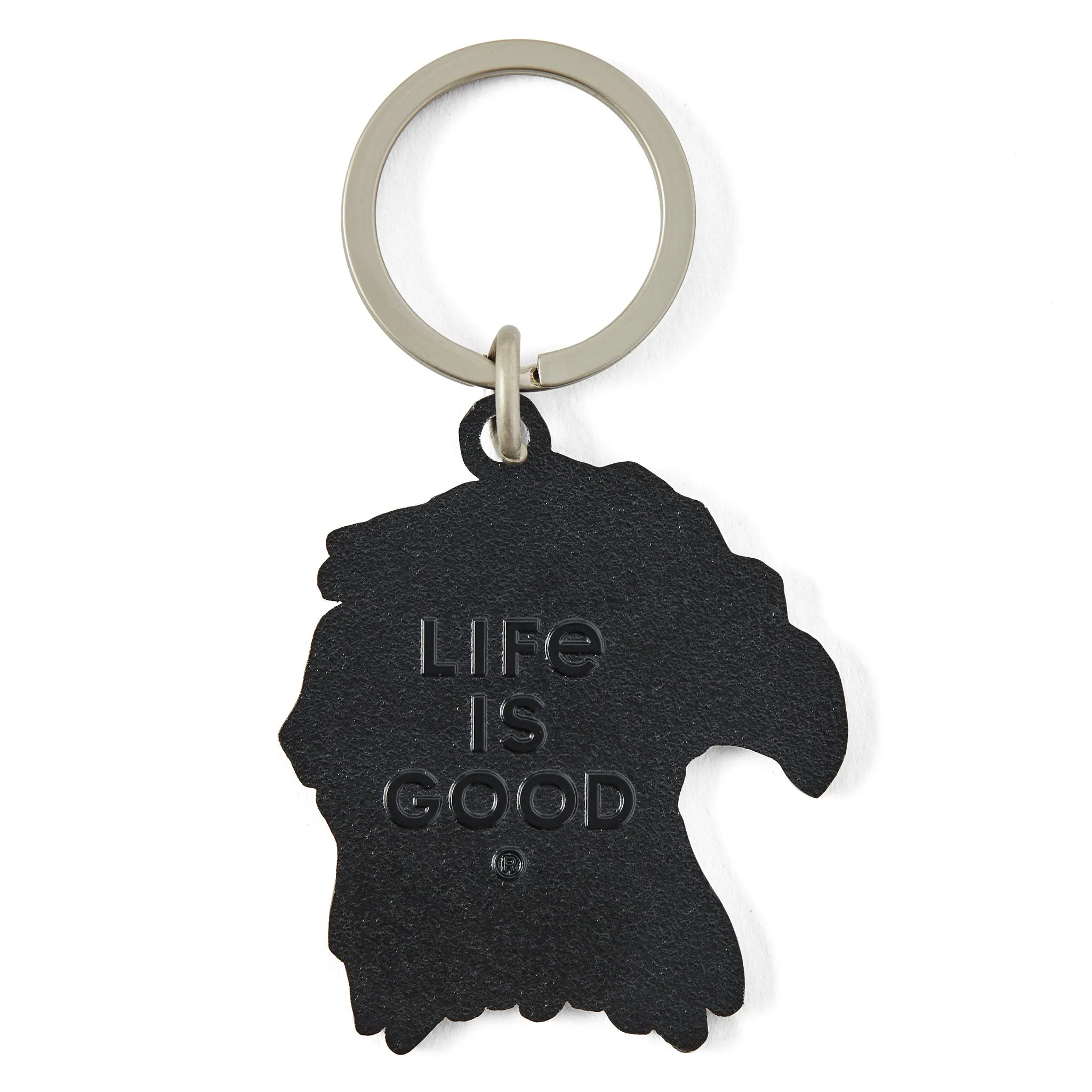 Adult Unisex Tie Dye Patriotic Eagle Kind Keychain Life is Good