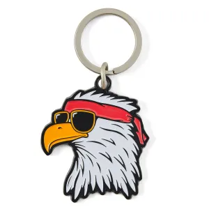 Adult Unisex Tie Dye Patriotic Eagle Kind Keychain Life is Good