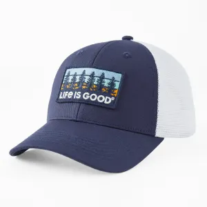 Adult Unisex Tree Patch Hard Mesh Back Cap Life is Good