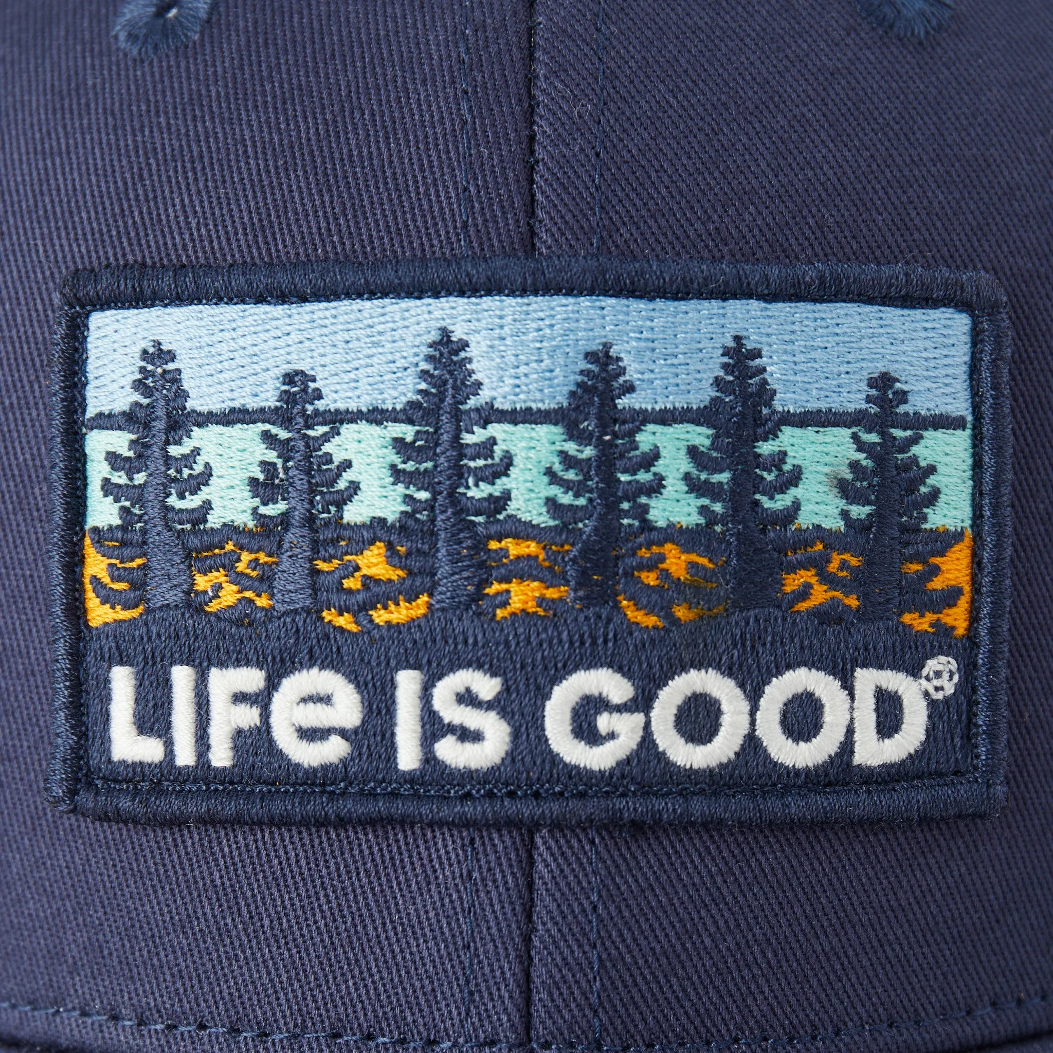 Adult Unisex Tree Patch Hard Mesh Back Cap Life is Good