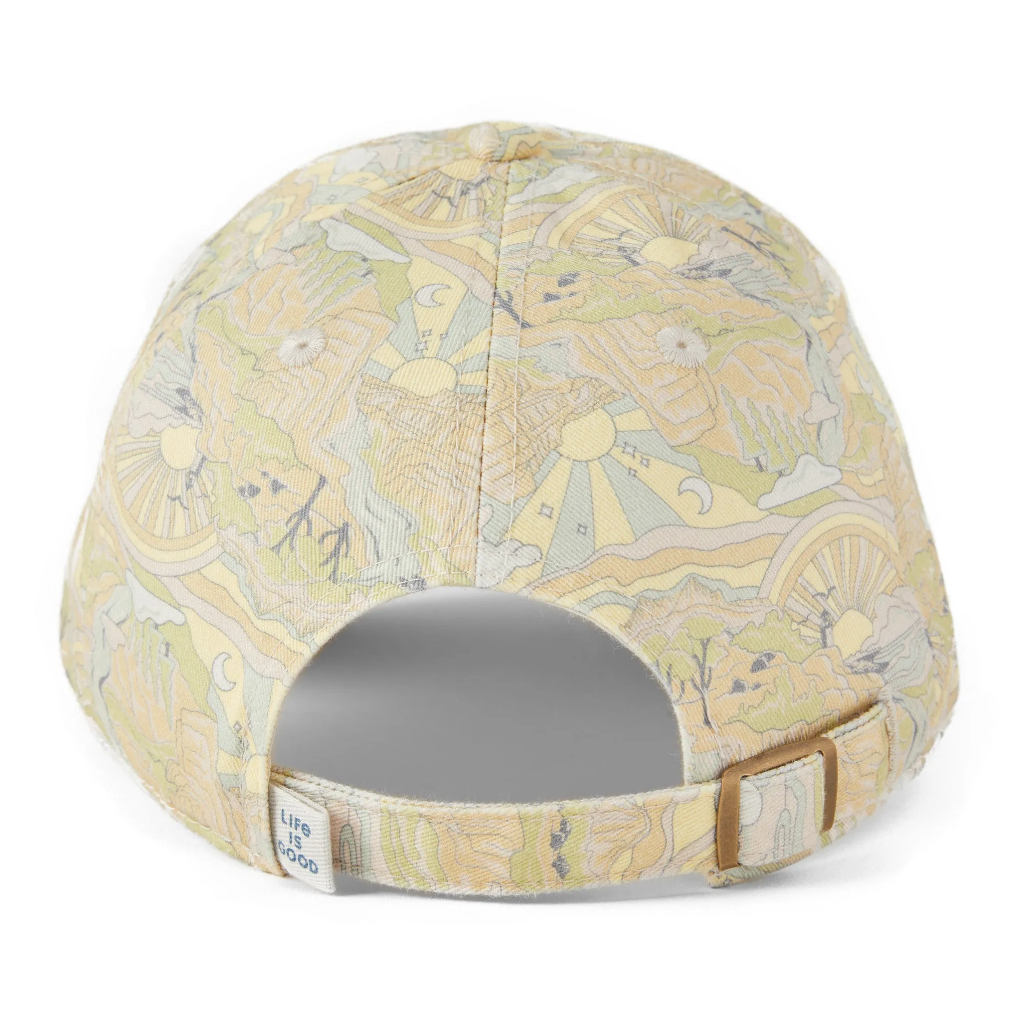 Adult Unisex Trippy Landscape Pattern Chill Cap Life is Good