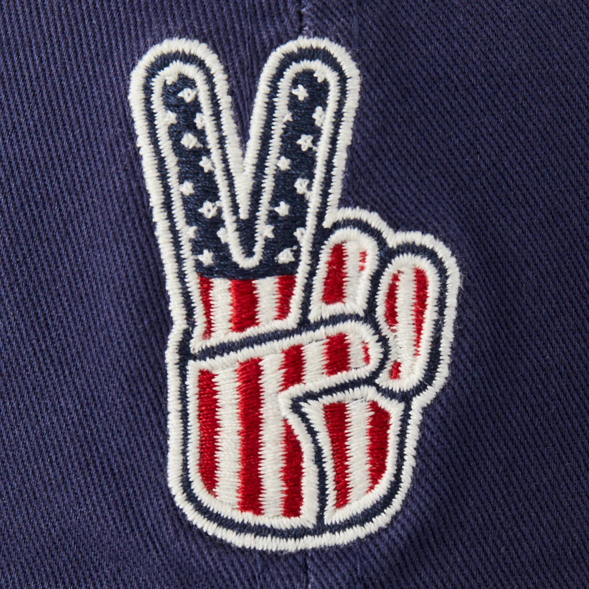 Adult Unisex USA Peace Sign Chill Cap Life is Good