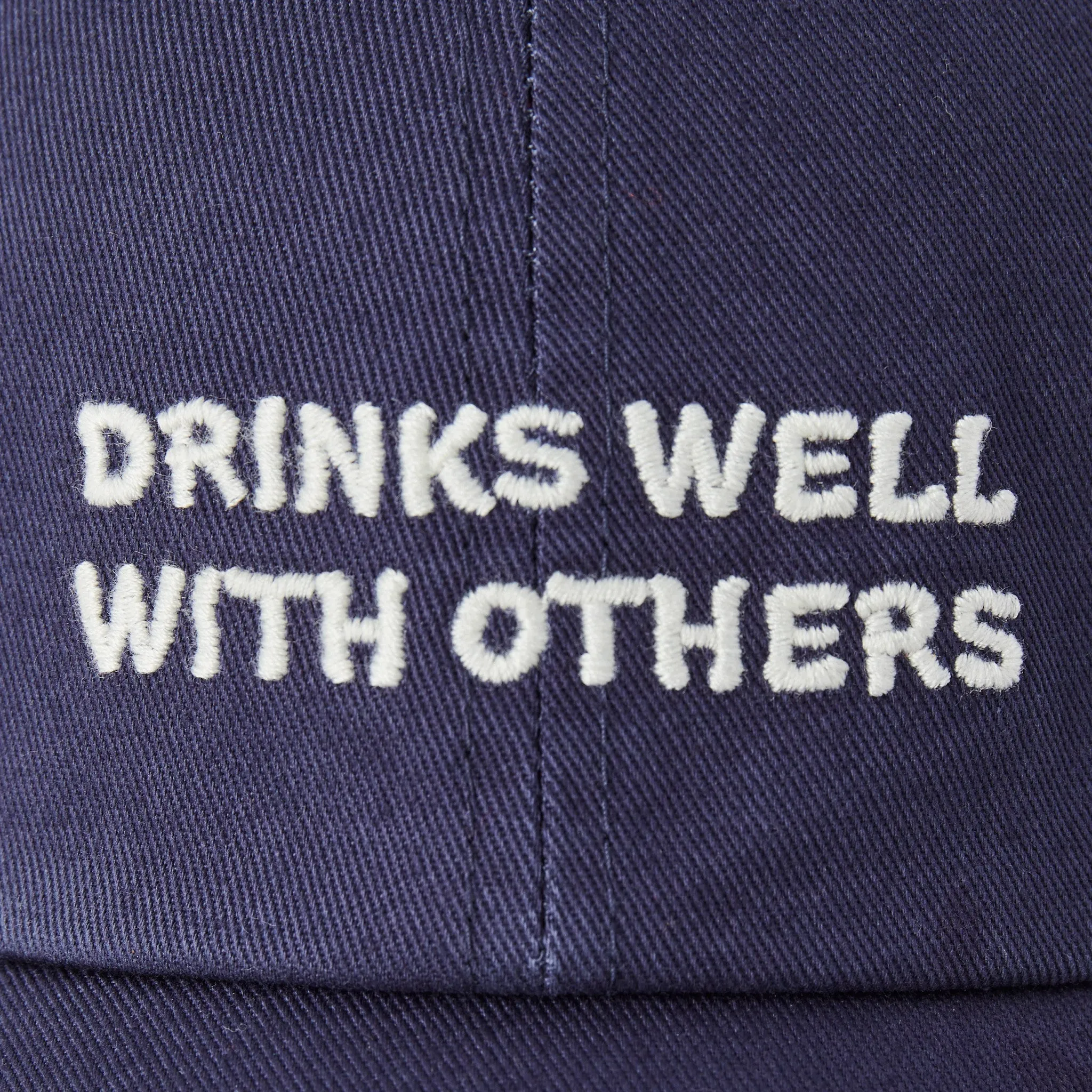 Adult Unisex Vintage Drinks Well With Others Chill Cap Life is Good